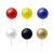 Import wholesale cheap golf beveled dimple ball tee markers from China
