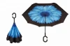 Wholesale Cheap Inverted Reverse Outdoor Car Umbrella with Different Patterns