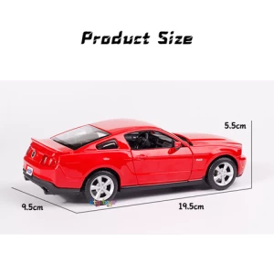 Wholesale Collectible Model Toy Ford Mustang Gt Car 1/24 Model Toys 3 Opening Doors Diecast Classic Car Model