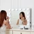 Import Wholesale compact mirror white vanity mirror with led light Hollywood led makeup mirror from China