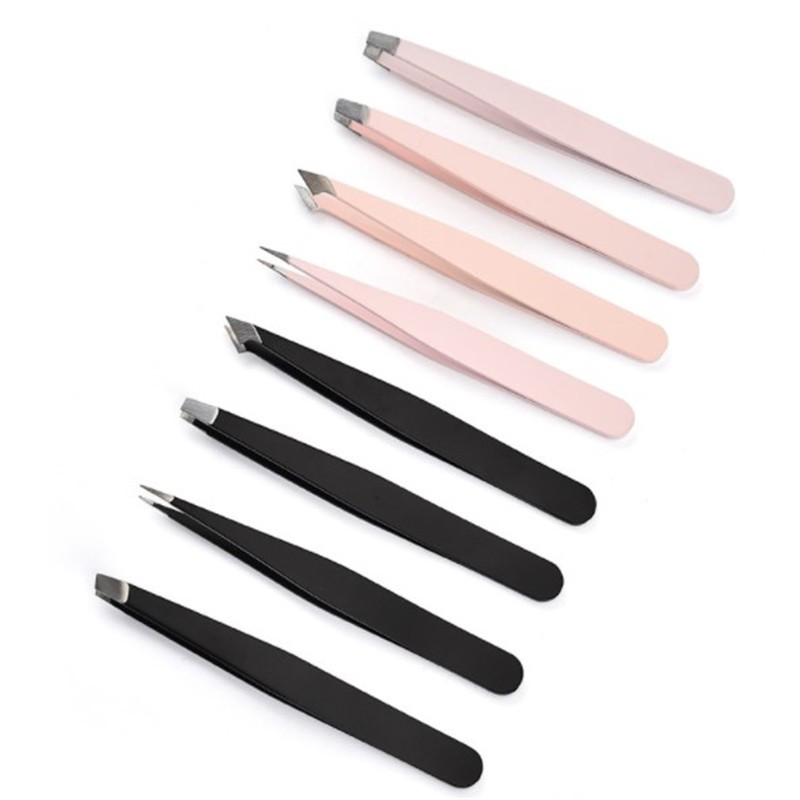 Wholesale custom beauty tools stainless steel eyelash extension tweezers