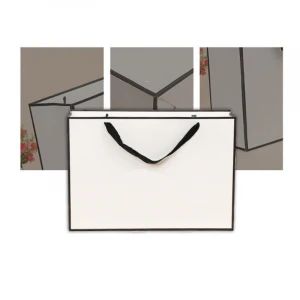 Wholesale Custom Kraft Paper Reusable Shopping Bags With Logo Foldable Shopping Paper Bag Kraft Paper Promotional Bags