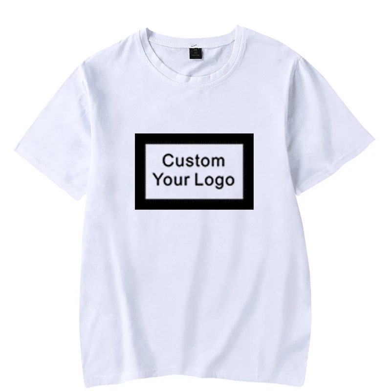 Wholesale Custom Printed Embroidered Logo Ring Spun Men Cotton T Shirt