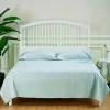 Wholesale customize organic 55% Hemp 45% cotton bed sheet set three pieces hemp fabric green, safe, natural and comfortable