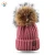 Import wholesale design pom beanie knit womens beanies hat winter cashmere 100% hat wool fleece custom knitted toque from China
