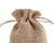 Import wholesale drawstring jute burlap gift bags with printed logo from China