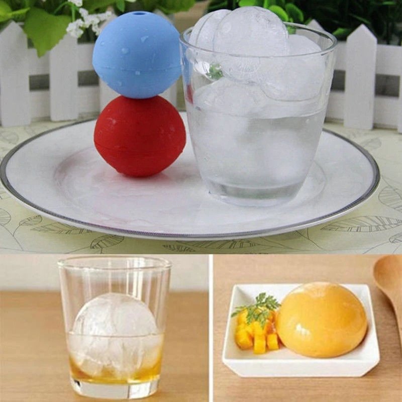 Wholesale Ecofriendly  75mm Silicone ice cube mold ice ball mold