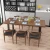 Import Wholesale furniture room hotel restaurant coffee table wooden dining table sets 6 chairs from China