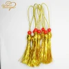 Wholesale glitter gold red bead decorative tassels craft pendant accessories supplier