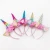 Import Wholesale headbands with flower for fashion fabric unicorn headbands for kids and party decoration from China