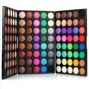 Wholesale high quality cheap price makeup cosmetics 120 colors glitter eyeshadow box fashion eye shadow palette