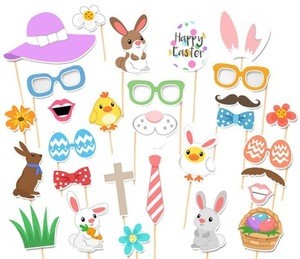 Wholesale Mask Bow Tie Baby Photo Shoot Costume Photo Booth Props Sign Kids Party Favors Toy Bunny for Easter
