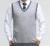 Import wholesale mens charcoal dark-grey v neck argyle sweater vest from China