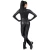 Import Wholesale Metallic Shiny Jumpsuit Black Catsuit For Women from China