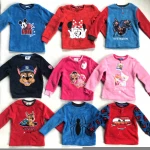 Wholesale Mixed Fleece Long Sleeve Branded Boys Girls Kids Grament Stock lots Pajama Sweatshirt