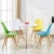 Import Wholesale Modern Cheap Colored Wooden legs Plastic Dining Chair from China