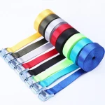 Wholesale multiple sizes metal cam lock buckle car cargo lashing belt heavy duty nylon ratchet tie down straps