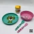 Import Wholesale Natural PLA Bamboo fiber Salad Dinning plates, Dinnerware sets Dishes Baby feeding set from China