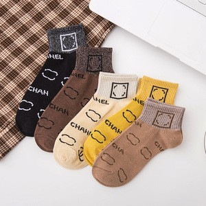 wholesale new design spring and summer women&#39;s fashion socks trendy cotton women sock