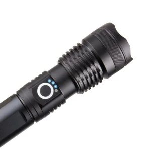 Wholesale P50 P70 High Power Rechargeable Flashlight Torch 18650 Super Bright Zoom Powerful Torch Tactical led Flashlight