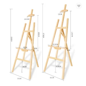 wholesale pine beech wooden desk table easel painting stand  display easel