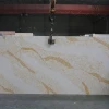 Wholesale polished big slabs gray calacatta artificial quartz stone