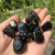 Import wholesale polished Raw natural Black Onyx Agate crystals healing tumbled stones for home decoration from China