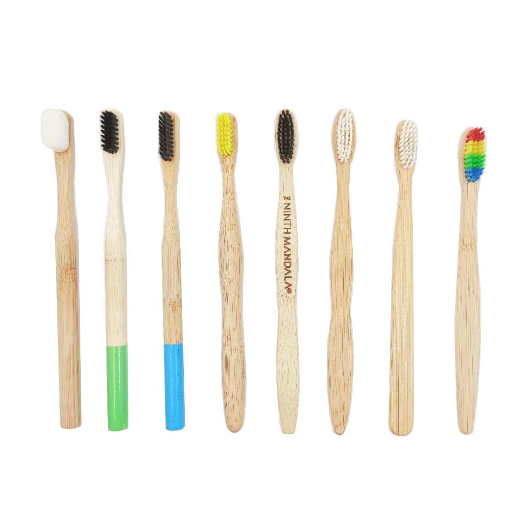 wholesale reusable biodegradable soft bristle bamboo toothbrush customized logo durable bamboo soft bristle