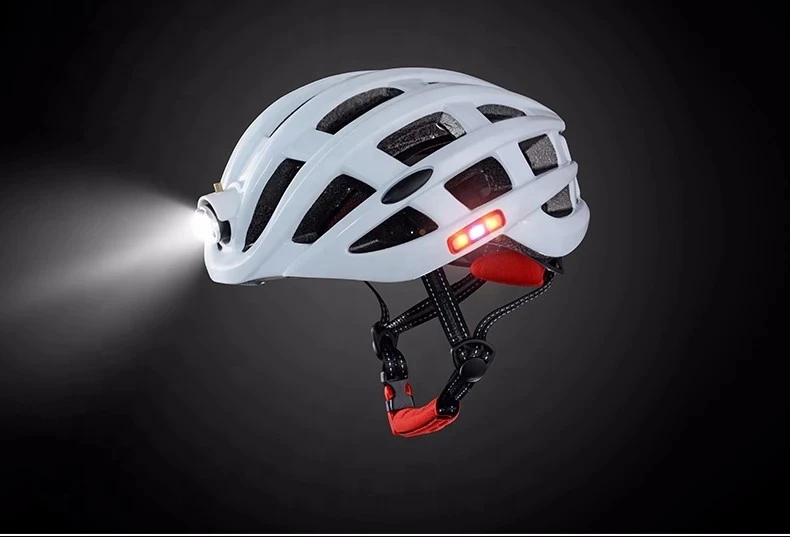 Wholesale Ultralight Intergrally-molded Rainproof LED Mountain MTB Bike Bicycle Cycling Helmet Flashing Light Helmet