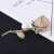 Import Wholesale womens 18K gold plated pearl rose flower full zircon decorative safe brooch jewelry from China