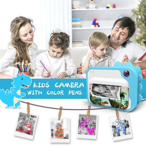 Wholesales  Kids  Digital Camera Instant Print  with 2.4  LCD ,HP Video Camera for Boys & Girls Birthday Christmas Gift Toys