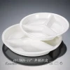 Widely use ceramic divided plates with seafood