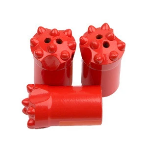 widely used 32mm 7 button drill bit with 2 holes carbide material for granite drilling with good price