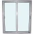 Import window glass price factory philippines glass square meter tempered sliding aluminum frame window panel from China