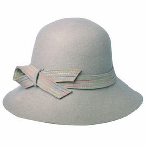 Winter Products Elegant Women Fedora Hats Floppy Wool Felt Hat Ladies Occasion Hats