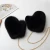 Import Winter USA Fashion Warm Faux Fox Fur Straw mittens with neck chain Women&#x27;s  Plus Velvet Thick Plush Furry Mittens Trend gloves from China
