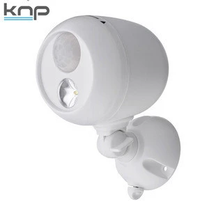 Wireless LED Spotlight with Motion Sensor and Photocell Weatherproof Battery Operated
