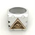 Import wish ebay sun punk style alloy personality egyptian triangle eye ring mens ring from China