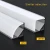 Import With Pc Cover Channel 90 Degrees Angle Silver Black White Aluminum Strip Extruded Led Corner Profile// from China