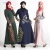 Import women stunning hemp muslim dress hot sell women flower abaya kaftan islamic clothing from China