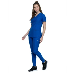 Women&#39;s V-Neck Top &amp; Mid Rise Pant plus size scrubs sets scrubs medical uniforms sets
