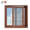 Wood window frame with security fly insects screen aluminum window and door