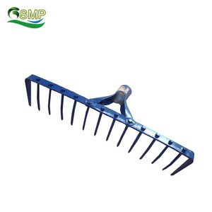 Wooden 24 Tine Poly Leaf Lawn Rake / Hand Gardening Tools Outdoor Tools
