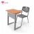 Import wooden chair and table school furniture classroom study desk wood single double for college students from China