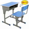 Wooden Cheap school Desk and chair Study Single  adjustable Classroom Desk and Chair