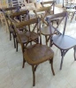 wooden event cross back chairs