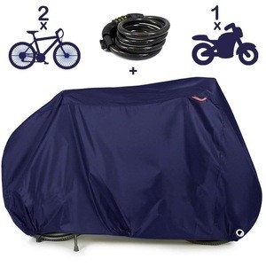 Woqi Heavy Duty Rip Stop Bicycle and Motorcycle Cover for Outdoor Storage Bike