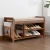 Import XJ3010JJ Modern Wooden Versatile Bamboo 2 Shelves Small Shoe Rack Space Saving Outdoor Cabinet Living Room Storage Bench Home from China