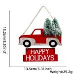 Xmas Home Tree Hanging Car Deer Gingerbread decorations christmas wooden ornaments
