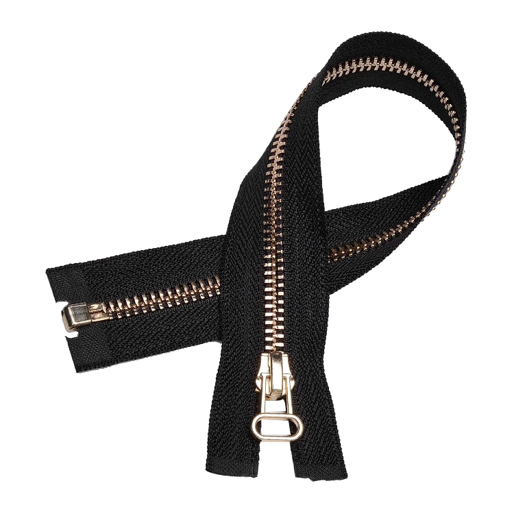 YAB Popular Clothes Accessories Personalized Designer Rectangle Black Metal Zipper For Garment Production